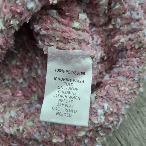 Lucky Penny Girls Chenille Popcorn Knit Sweater Pink Multicolor Size 10 - Picture 9 of 10